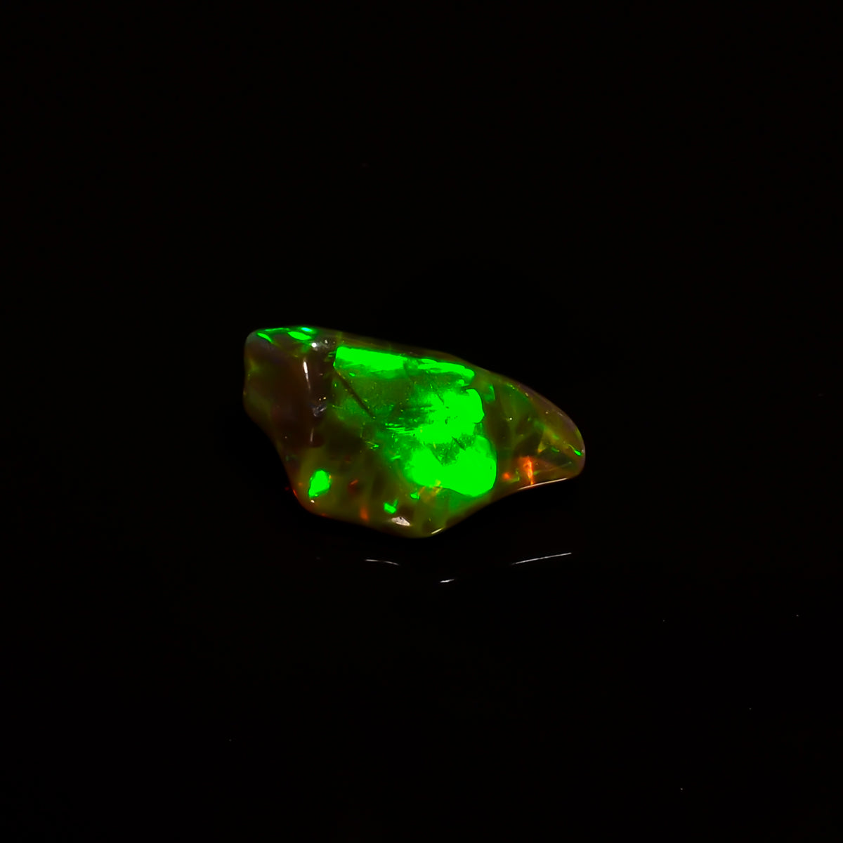 Stunning Top Grade Quality 100% Natural Welo Fire Brown Ethiopian Opal Polished Rough Gemstone For Making Jewelry 13X7X6 MM 2 Cts. KR07-70 Sunkarton