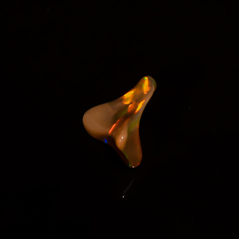 Supreme Top Grade Quality 100% Natural Welo Fire Brown Ethiopian Opal Polished Rough Loose Gemstone For Making Jewelry 13X6X4MM 1 Cts KR0771 Sunkarton