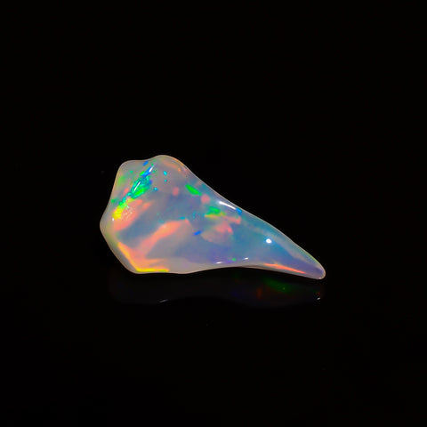Tempting Top Grade Quality 100% Natural Welo Fire White Ethiopian Opal Polished Rough Gemstone For Making Jewelry 21X11X8 MM 5 Cts. KR07-72 Sunkarton