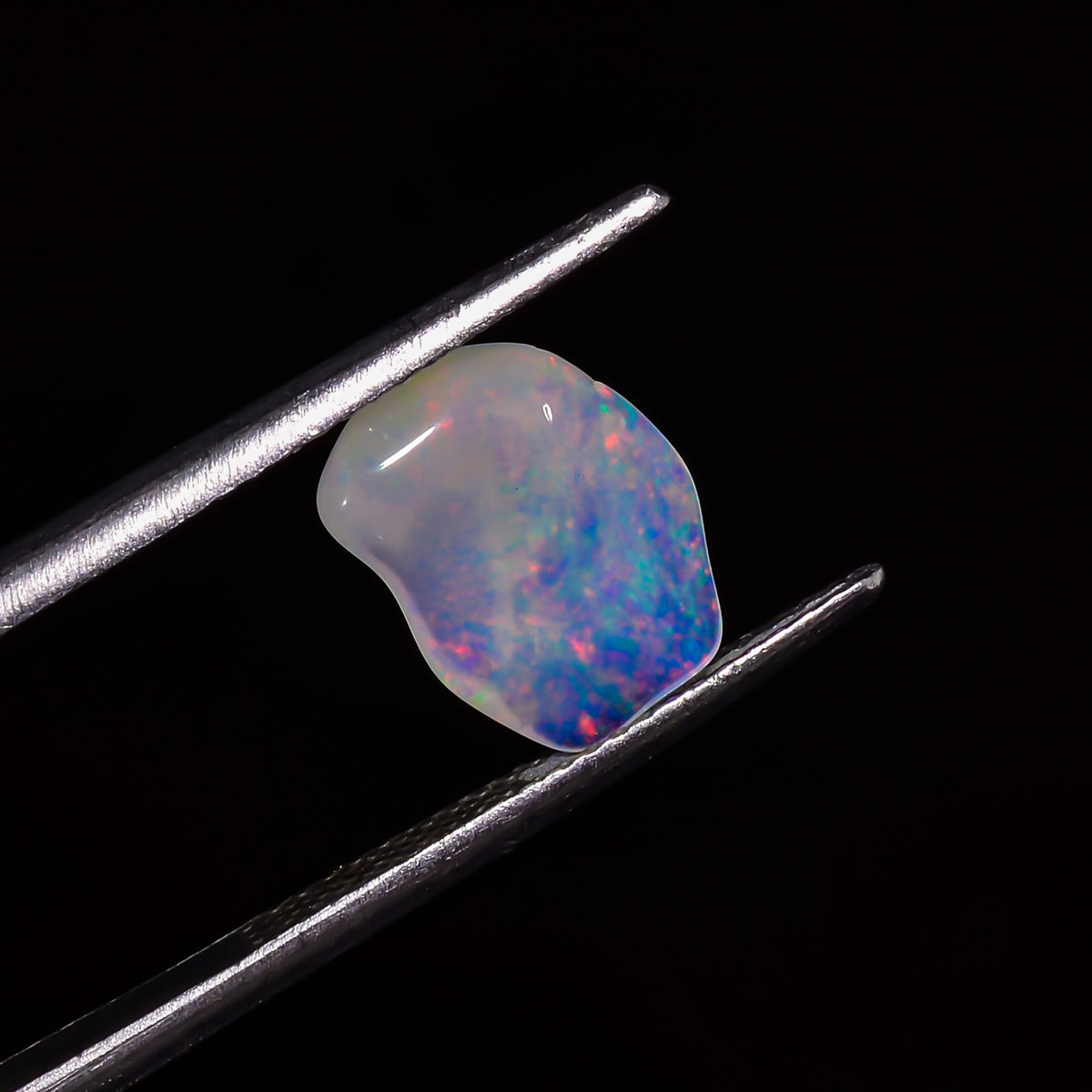 Terrific Top Grade Quality 100% Natural Welo Fire White Ethiopian Opal Polished Rough Gemstone For Making Jewelry 10X8X4 MM 1 Cts. KR07-73 Sunkarton