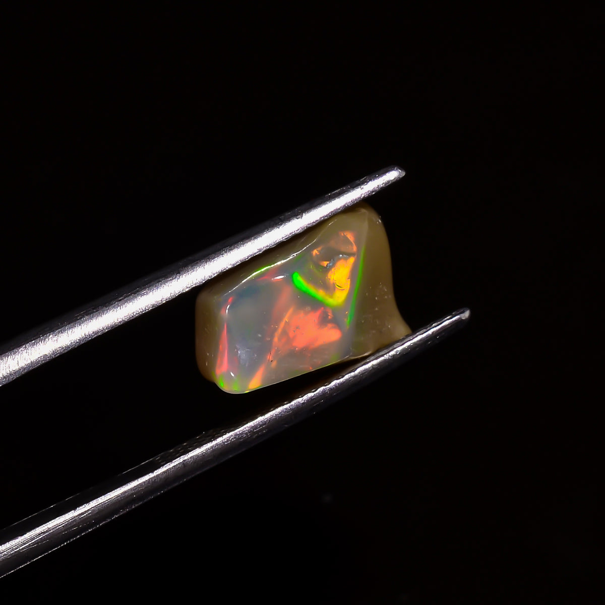 Unique Top Grade Quality 100% Natural Welo Fire Brown Ethiopian Opal Polished Rough Loose Gemstone For Making Jewelry 13X8X7MM 4 Cts KR07-74 Sunkarton