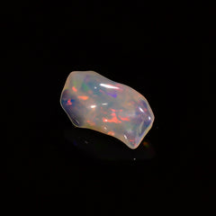 Awesome Top Grade Quality 100% Natural Welo Fire White Ethiopian Opal Polished Rough Gemstone For Making Jewelry 14X8X7 MM 2.5 Cts. KR07-78 Sunkarton