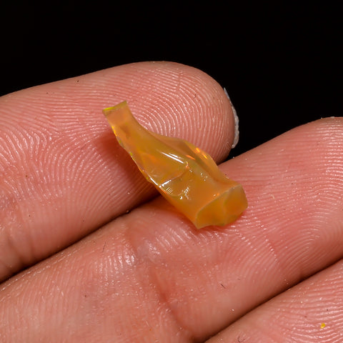 Classic Top Grade Quality 100% Natural Welo Fire Brown Ethiopian Opal Polished Rough Loose Gemstone For Making Jewelry 15X5X4MM 1 Cts KR0780 Sunkarton