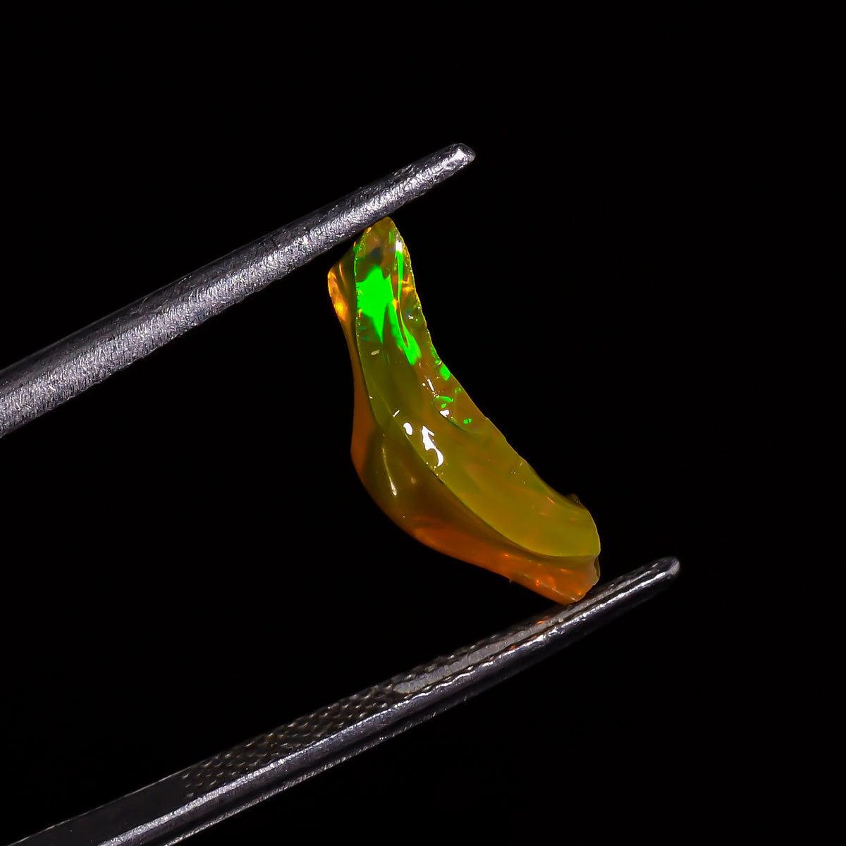 Classic Top Grade Quality 100% Natural Welo Fire Brown Ethiopian Opal Polished Rough Loose Gemstone For Making Jewelry 15X5X4MM 1 Cts KR0780 Sunkarton
