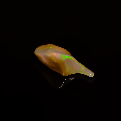 Dazzling Top Grade Quality 100% Natural Welo Fire Brown Ethiopian Opal Polished Rough Gemstone For Making Jewelry 21X9X7 MM 4 Cts. KR07-81 Sunkarton