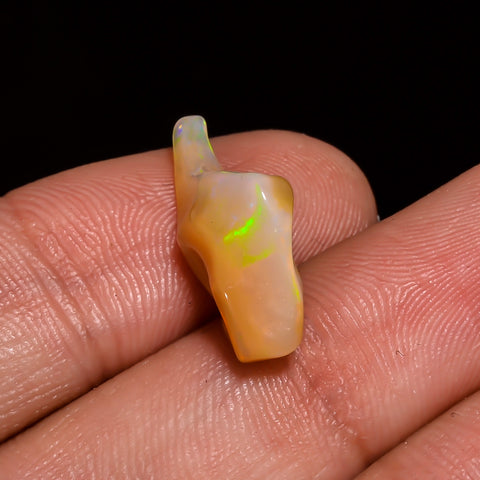 Dazzling Top Grade Quality 100% Natural Welo Fire Brown Ethiopian Opal Polished Rough Gemstone For Making Jewelry 21X9X7 MM 4 Cts. KR07-81 Sunkarton