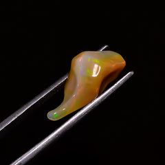 Dazzling Top Grade Quality 100% Natural Welo Fire Brown Ethiopian Opal Polished Rough Gemstone For Making Jewelry 21X9X7 MM 4 Cts. KR07-81 Sunkarton