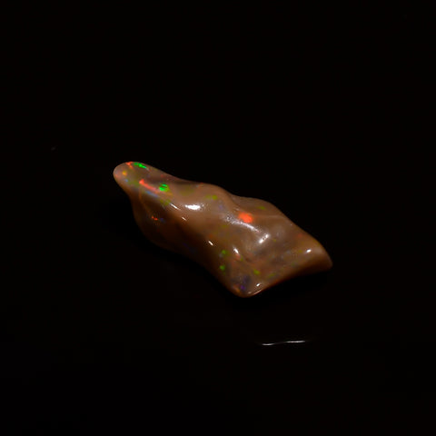Excellent Top Grade Quality 100% Natural Welo Fire Brown Ethiopian Opal Polished Rough Gemstone For Making Jewelry 19X8X7 MM 4 Cts. KR07-82 Sunkarton