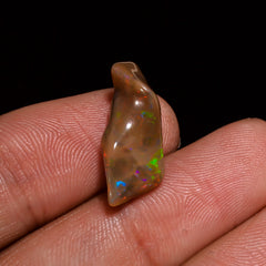 Excellent Top Grade Quality 100% Natural Welo Fire Brown Ethiopian Opal Polished Rough Gemstone For Making Jewelry 19X8X7 MM 4 Cts. KR07-82 Sunkarton