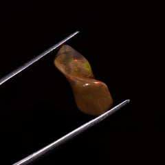Excellent Top Grade Quality 100% Natural Welo Fire Brown Ethiopian Opal Polished Rough Gemstone For Making Jewelry 19X8X7 MM 4 Cts. KR07-82 Sunkarton