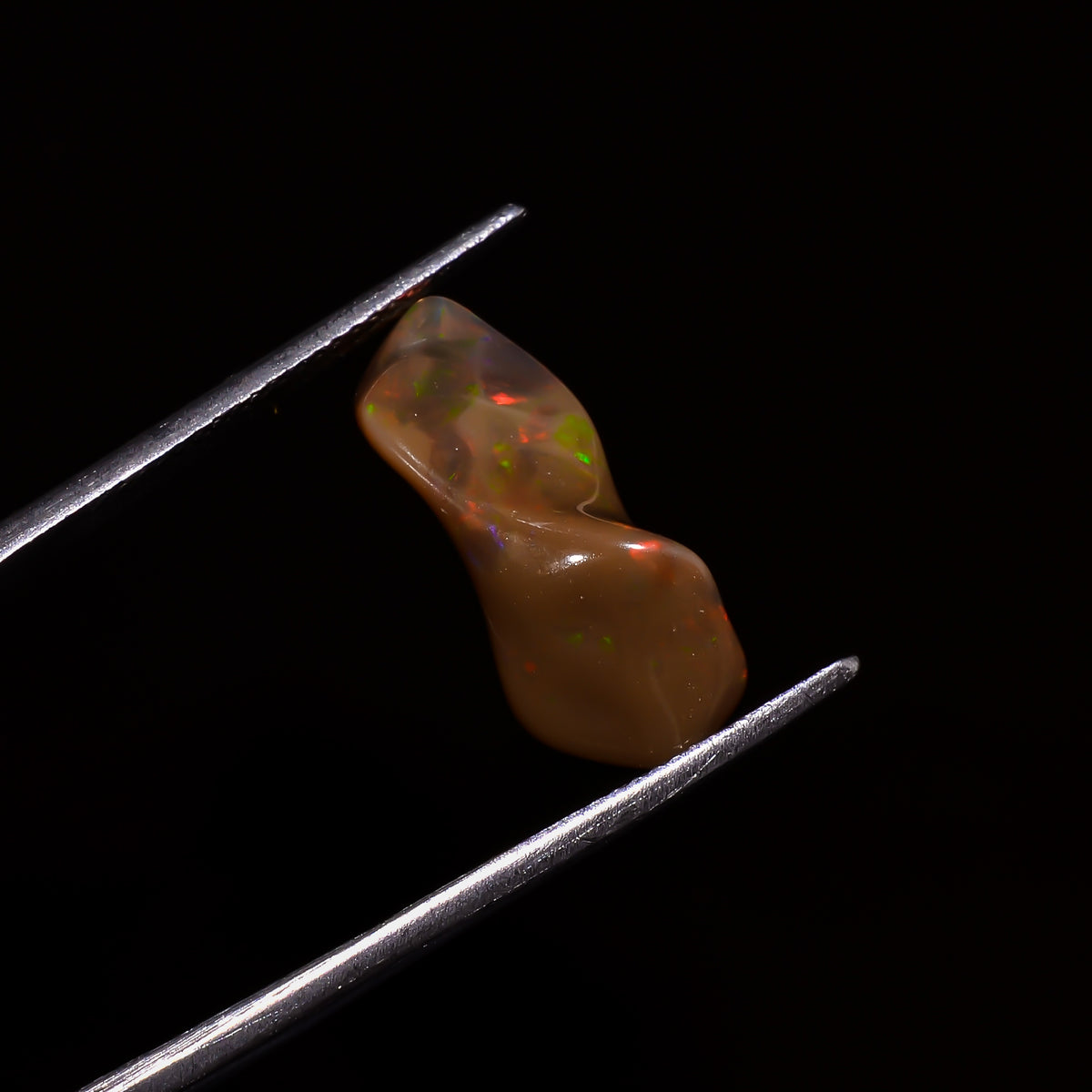 Excellent Top Grade Quality 100% Natural Welo Fire Brown Ethiopian Opal Polished Rough Gemstone For Making Jewelry 19X8X7 MM 4 Cts. KR07-82 Sunkarton