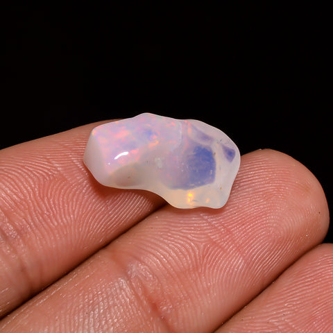 Exclusive Top Grade Quality 100% Natural Welo Fire White Ethiopian Opal Polished Rough Gemstone For Making Jewelry 16X8X7 MM 4.5 Cts KR07-83 Sunkarton