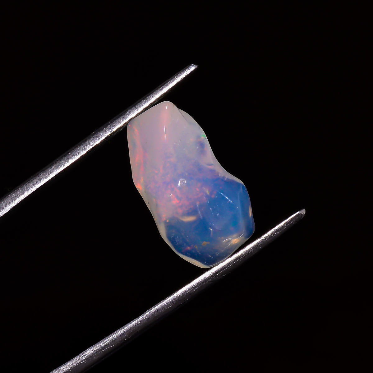 Exclusive Top Grade Quality 100% Natural Welo Fire White Ethiopian Opal Polished Rough Gemstone For Making Jewelry 16X8X7 MM 4.5 Cts KR07-83 Sunkarton