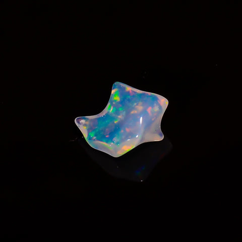 Elegant Top Grade Quality 100% Natural Welo Fire White Ethiopian Opal Polished Rough Gemstone For Making Jewelry 10X9X5 MM 2.5 Cts. KR07-84 Sunkarton