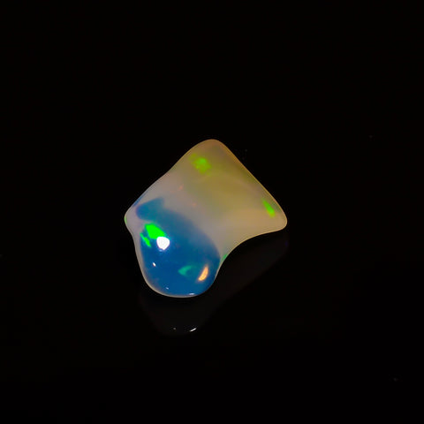 Fabulous Top Grade Quality 100% Natural Welo Fire White Ethiopian Opal Polished Rough Gemstone For Making Jewelry 14X9X5 MM 3 Cts. KR07-85 Sunkarton