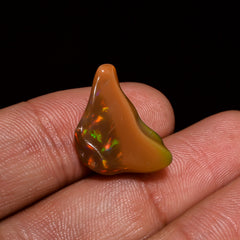 Fantastic Top Grade Quality 100% Natural Welo Fire Brown Ethiopian Opal Polished Rough Gemstone For Making Jewelry 18X12X7 MM 6 Cts. KR07-86 Sunkarton