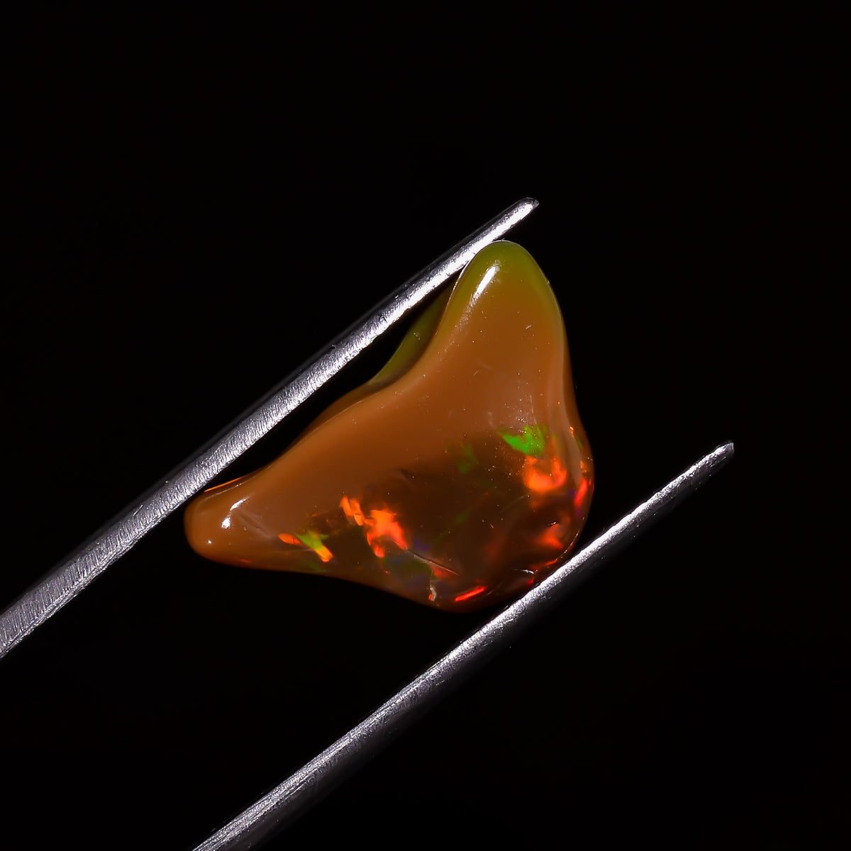 Fantastic Top Grade Quality 100% Natural Welo Fire Brown Ethiopian Opal Polished Rough Gemstone For Making Jewelry 18X12X7 MM 6 Cts. KR07-86 Sunkarton
