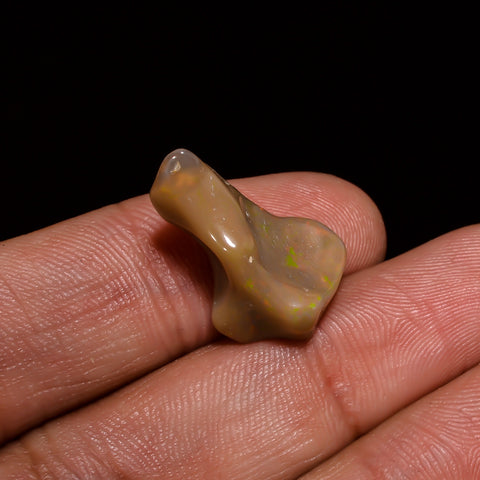 Gorgeous Top Grade Quality 100% Natural Welo Fire Brown Ethiopian Opal Polished Rough Gemstone For Making Jewelry 21X11X8 MM 6.5 Cts KR07-87 Sunkarton