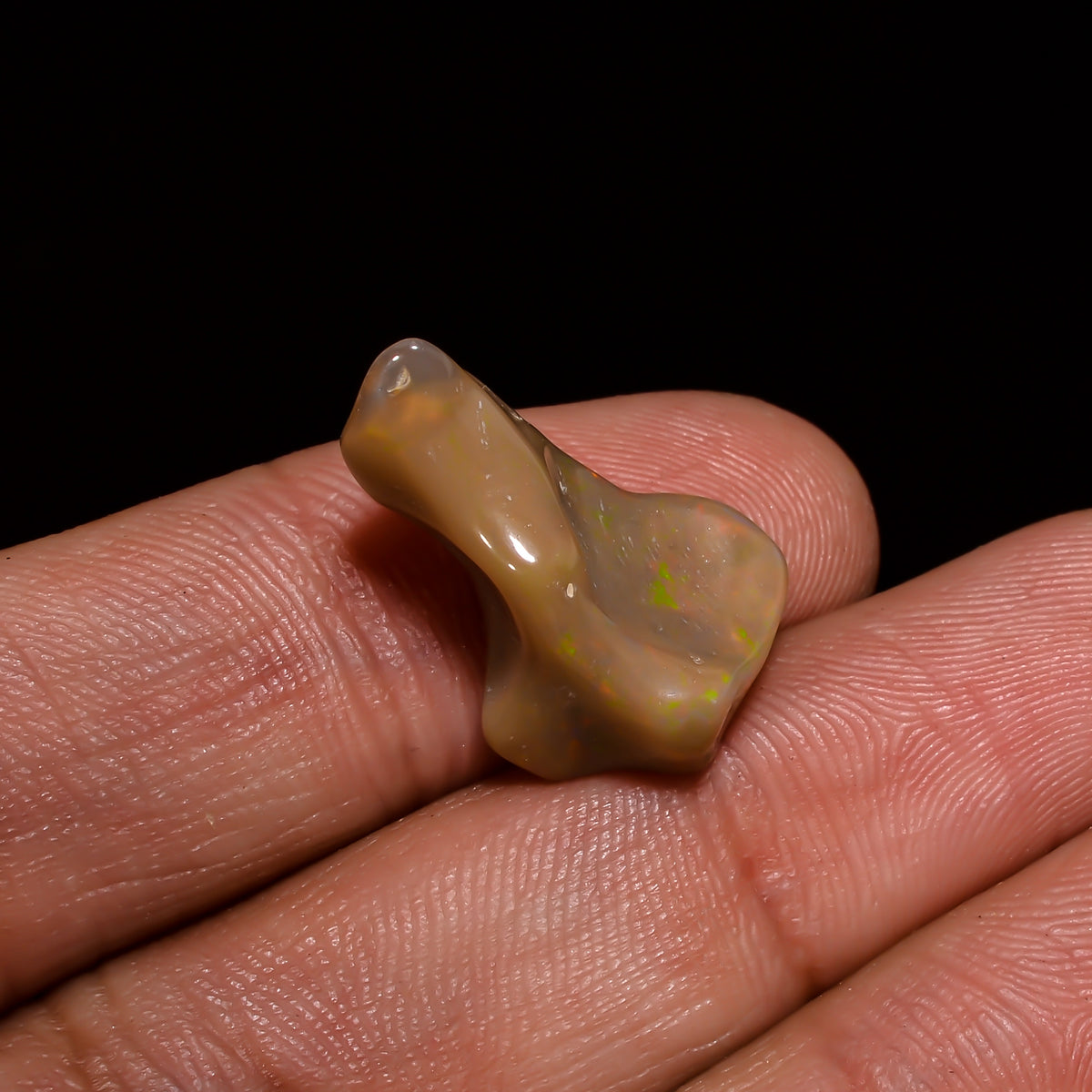 Gorgeous Top Grade Quality 100% Natural Welo Fire Brown Ethiopian Opal Polished Rough Gemstone For Making Jewelry 21X11X8 MM 6.5 Cts KR07-87 Sunkarton