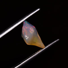 Immaculate Top Grade Quality 100% Natural Welo Fire White Ethiopian Opal Polished Rough Gemstone For Making Jewelry 14X6X5MM 1.5 Cts KR07-88 Sunkarton