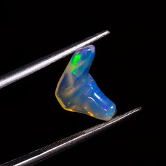 Exclusive Top Grade Quality 100% Natural Welo Fire White Ethiopian Opal Polished Rough Gemstone For Making Jewelry 14X9X5 MM 2 Cts. KR07-8 Sunkarton