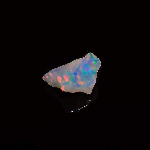 Marvellous Top Grade Quality 100% Natural Welo Fire White Ethiopian Opal Polished Rough Gemstone For Making Jewelry 13X9X4 MM 2 Cts. KR07-90 Sunkarton