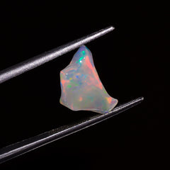 Marvellous Top Grade Quality 100% Natural Welo Fire White Ethiopian Opal Polished Rough Gemstone For Making Jewelry 13X9X4 MM 2 Cts. KR07-90 Sunkarton