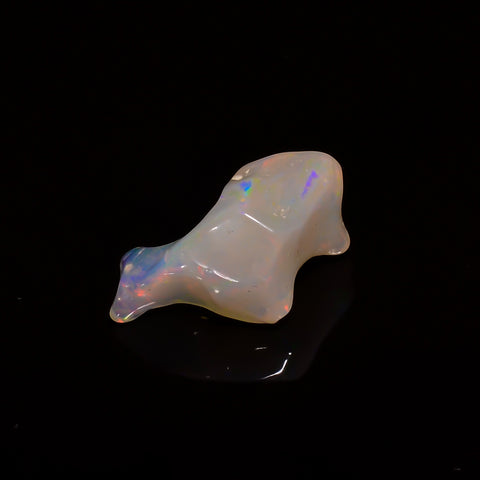 Mind Blowing A One Quality 100% Natural Welo Fire White Ethiopian Opal Polished Rough Gemstone For Making Jewelry 22X11X10 MM 8 Cts. KR07-91 Sunkarton
