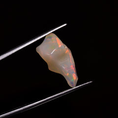 Mind Blowing A One Quality 100% Natural Welo Fire White Ethiopian Opal Polished Rough Gemstone For Making Jewelry 22X11X10 MM 8 Cts. KR07-91 Sunkarton