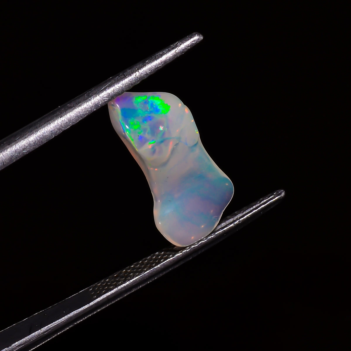 Splendid Top Grade Quality 100% Natural Welo Fire White Ethiopian Opal Polished Rough Gemstone For Making Jewelry 15X6X4 MM 1.5 Cts. KR07-93 Sunkarton