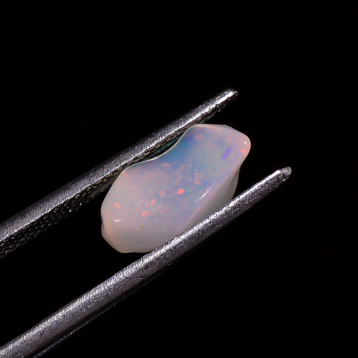 Superb Top Grade Quality 100% Natural Welo Fire White Ethiopian Opal Polished Rough Gemstone For Making Jewelry 10X5X4 MM 1.5 Cts. KR07-94 Sunkarton