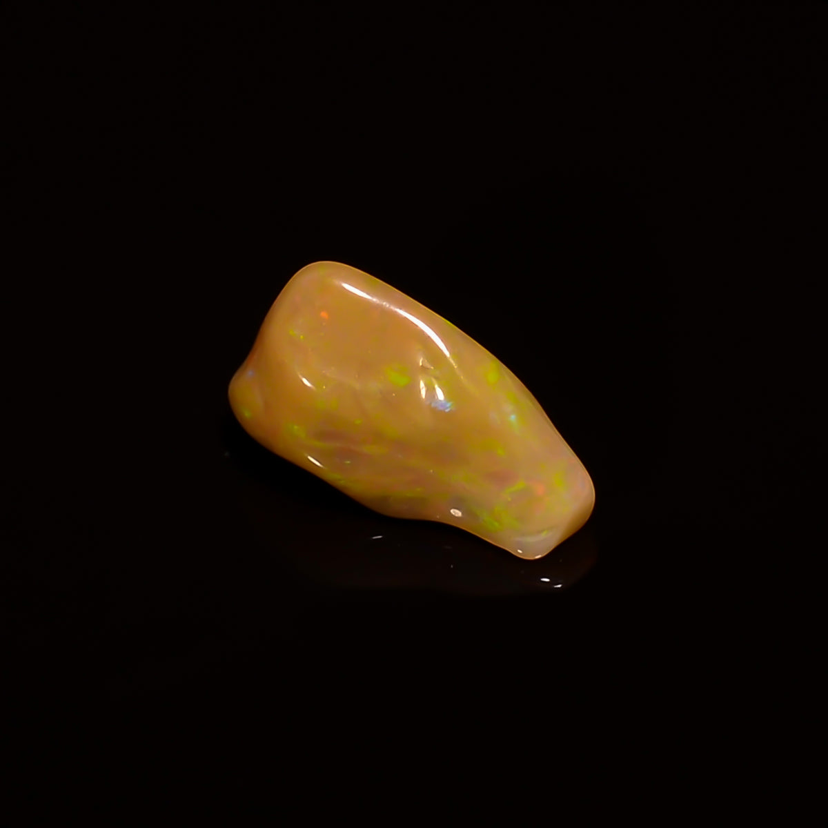 Stunning Top Grade Quality 100% Natural Welo Fire Brown Ethiopian Opal Polished Rough Gemstone For Making Jewelry 12X6X5 MM 1 Cts. KR07-95 Sunkarton