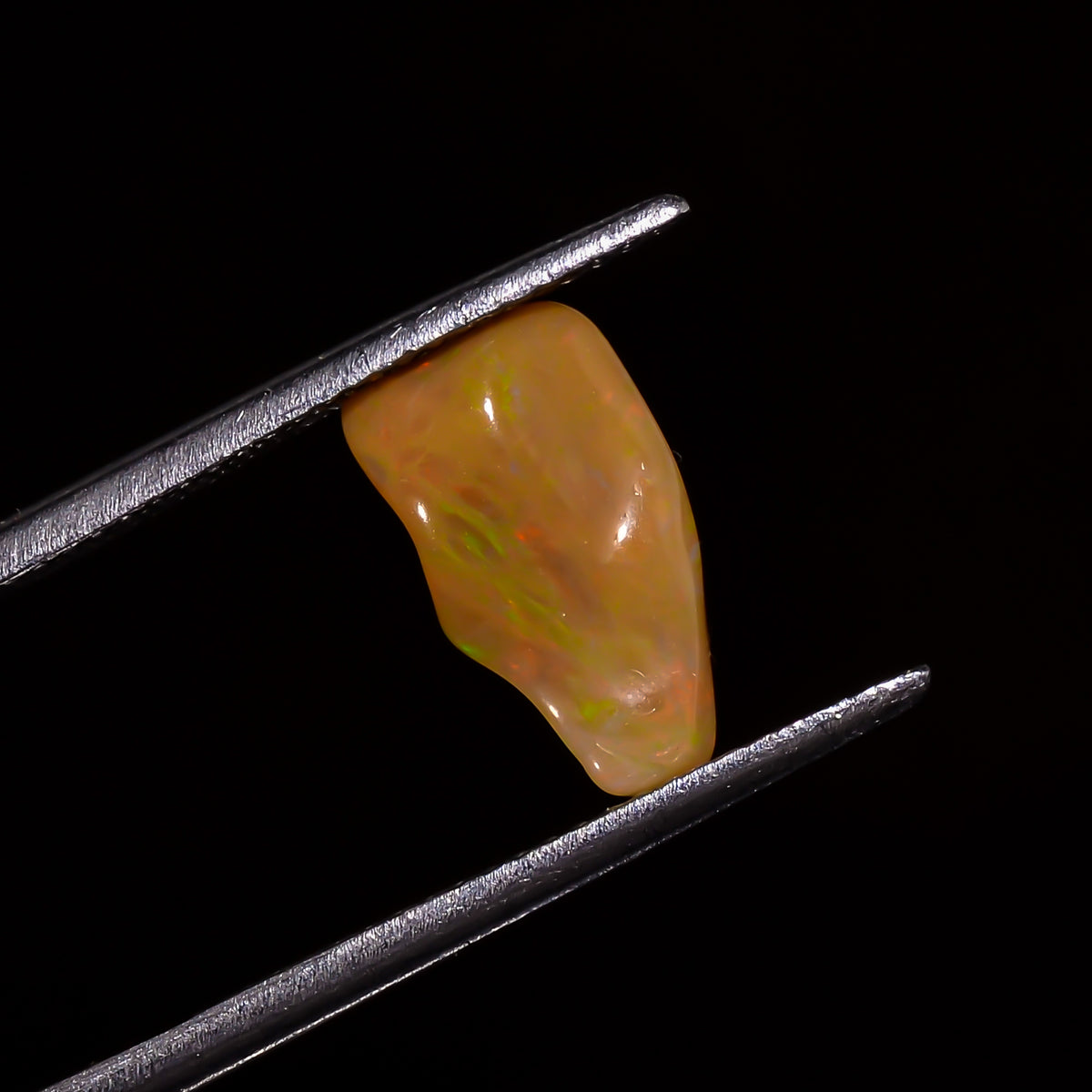 Stunning Top Grade Quality 100% Natural Welo Fire Brown Ethiopian Opal Polished Rough Gemstone For Making Jewelry 12X6X5 MM 1 Cts. KR07-95 Sunkarton