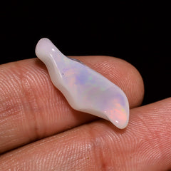 Tempting Top Grade Quality 100% Natural Welo Fire White Ethiopian Opal Polished Rough Gemstone For Making Jewelry 22X7X5 MM 4 Cts. KR07-97 Sunkarton