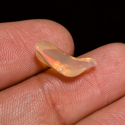 Unique Top Grade Quality 100% Natural Welo Fire Brown Ethiopian Opal Polished Rough Gemstone For Making Jewelry 15X5X4 MM 1.5 Cts. KR07-99 Sunkarton