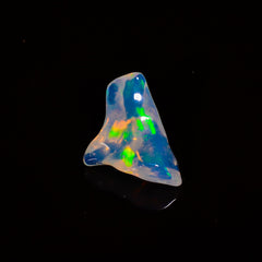 Elegant Top Grade Quality 100% Natural Welo Fire White Ethiopian Opal Polished Rough Loose Gemstone For Making Jewelry 21X14X8MM 8 Cts KR079 Sunkarton