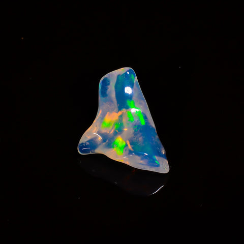 Elegant Top Grade Quality 100% Natural Welo Fire White Ethiopian Opal Polished Rough Loose Gemstone For Making Jewelry 21X14X8MM 8 Cts KR079 Sunkarton