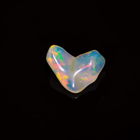 Amazing Top Grade Quality 100% Natural Welo Fire White Ethiopian Opal Polished Rough Gemstone For Making Jewelry 12X11X4 MM 2 Cts. KR08-101 Sunkarton