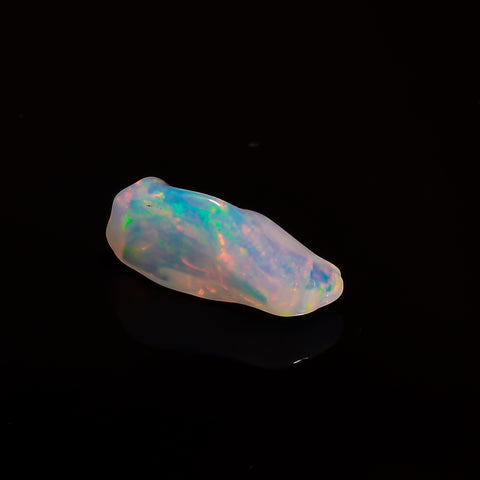 Attractive Top Grade Quality 100% Natural Welo Fire White Ethiopian Opal Polished Rough Gemstone For Making Jewelry 14X6X5 MM 2 Cts KR08-102 Sunkarton