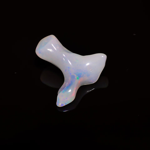 Awesome Top Grade Quality 100% Natural Welo Fire White Ethiopian Opal Polished Rough Gemstone For Making Jewelry 17X13X5 MM 3 Cts. KR08-103 Sunkarton