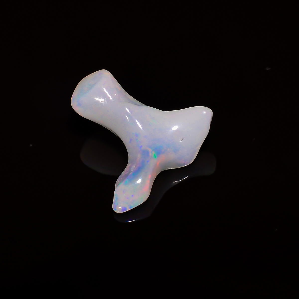 Awesome Top Grade Quality 100% Natural Welo Fire White Ethiopian Opal Polished Rough Gemstone For Making Jewelry 17X13X5 MM 3 Cts. KR08-103 Sunkarton