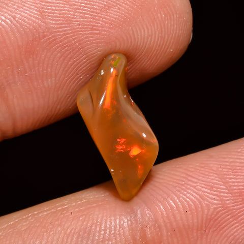 Fabulous Top Grade Quality 100% Natural Welo Fire Brown Ethiopian Opal Polished Rough Gemstone For Making Jewelry 15X6X5 MM 2 Cts. KR08-110 Sunkarton