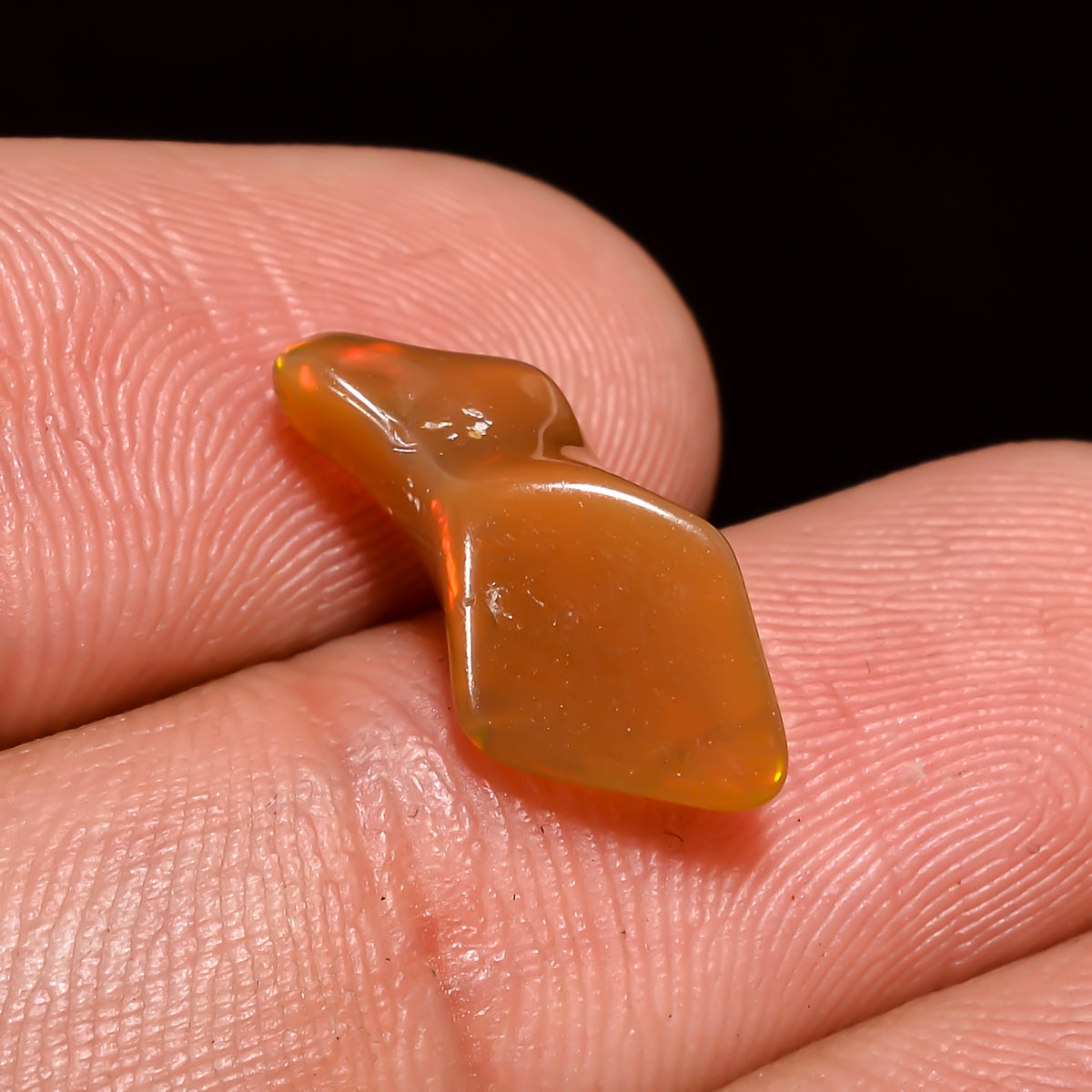 Fabulous Top Grade Quality 100% Natural Welo Fire Brown Ethiopian Opal Polished Rough Gemstone For Making Jewelry 15X6X5 MM 2 Cts. KR08-110 Sunkarton