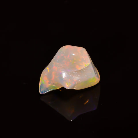 Gorgeous Top Grade Quality 100% Natural Welo Fire White Ethiopian Opal Polished Rough Gemstone For Making Jewelry 12X11X8MM 4.5 Cts KR08-112 Sunkarton