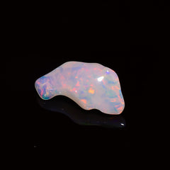 Immaculate Top Grade Quality 100% Natural Welo Fire White Ethiopian Opal Polished Rough Gemstone For Making Jewelry 16X8X5MM 2.5 Cts KR08113 Sunkarton