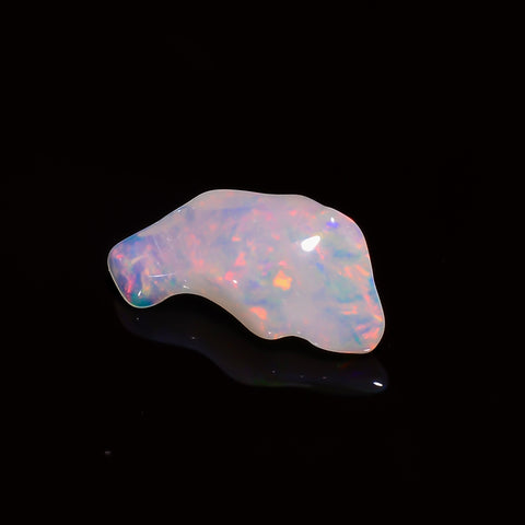 Immaculate Top Grade Quality 100% Natural Welo Fire White Ethiopian Opal Polished Rough Gemstone For Making Jewelry 16X8X5MM 2.5 Cts KR08113 Sunkarton