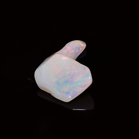 Incredible Top Grade Quality 100% Natural Welo Fire White Ethiopian Opal Polished Rough Gemstone For Making Jewelry 16X9X5MM 2.5 Cts KR08114 Sunkarton