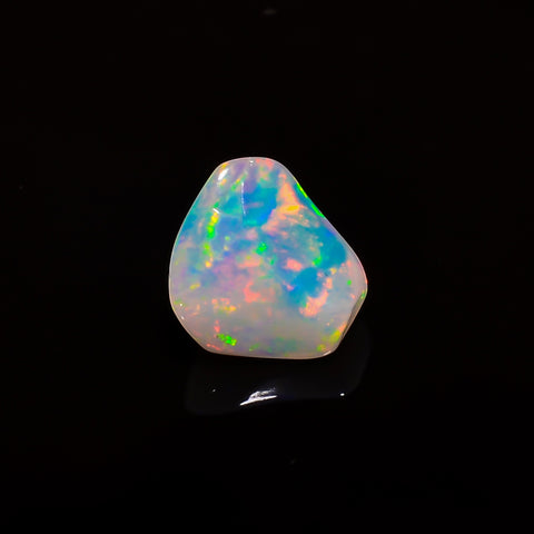 Mind Blowing A One Quality 100% Natural Welo Fire White Ethiopian Opal Polished Rough Gemstone For Making Jewelry 8X7X5 MM 1.5 Cts. KR08-116 Sunkarton