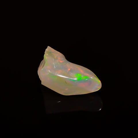 Splendid Top Grade Quality 100% Natural Welo Fire White Ethiopian Opal Polished Rough Gemstone For Making Jewelry 10X5X4 MM 1.5 Cts KR08-118 Sunkarton