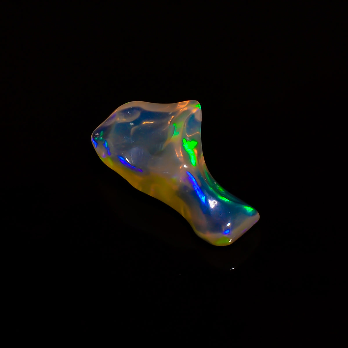Fantastic Top Grade Quality 100% Natural Welo Fire White Ethiopian Opal Polished Rough Gemstone For Making Jewelry 18X10X6 MM 4 Cts. KR08-11 Sunkarton